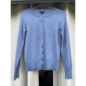 J.Crew 100% Wool Button-Down Cardigan - Periwinkle Blue Women's XS